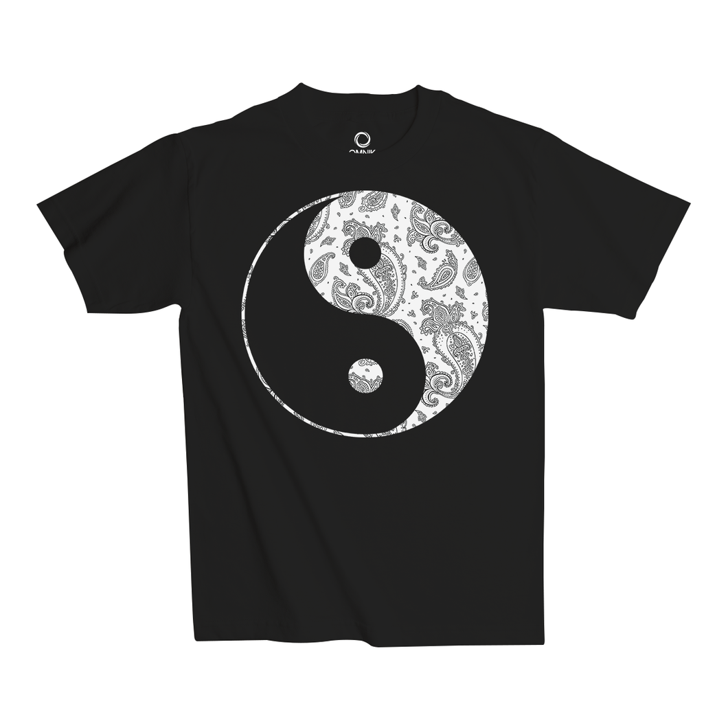 Ying Yang Paisley White/Black